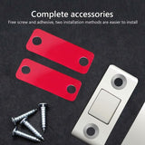 Darrahopens Home & Garden > DIY > Door Hardware Magnetic Cabinet Door Catches 4-Pack, 8-Pack, Self-Adhesive Stainless Steel Magnet Lock for Kitchen Cabinet Drawer Compatible with Various Brands
