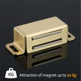 Darrahopens Home & Garden > DIY > Door Hardware Magnetic Door Catches For Drawers Or Cabinets Door Closure, Stainless Steel Gold Finish, 4 pcs, Ecat001G-4P-Fr