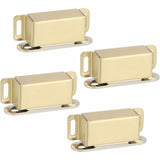 Darrahopens Home & Garden > DIY > Door Hardware Magnetic Door Catches For Drawers Or Cabinets Door Closure, Stainless Steel Gold Finish, 4 pcs, Ecat001G-4P-Fr