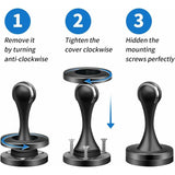 Darrahopens Home & Garden > DIY > Door Hardware Magnetic Door Stop Brushed Stainless Steel Satin Nickel Black Floor Mounted For Bedroom Bathroom Kitchen Office