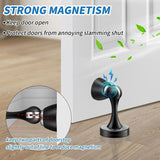 Darrahopens Home & Garden > DIY > Door Hardware Magnetic Door Stop Brushed Stainless Steel Satin Nickel Black Floor Mounted For Bedroom Bathroom Kitchen Office