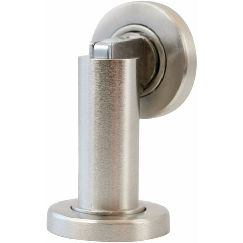 Darrahopens Home & Garden > DIY > Door Hardware Magnetic Door Stop Ms010 In Stainless Steel Look - Door Stop With Floor And Wall Mounting Hardware - Magnetic Door Stop