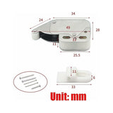 Darrahopens Home & Garden > DIY > Door Hardware Mini latches with spring, 6 pcs Mini automatic spring lock, Spring lock, Spring lock Mini cabinet lock Mini latch for kitchen cabinet door