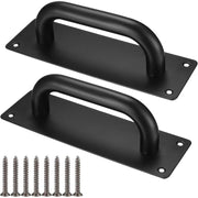 Darrahopens Home & Garden > DIY > Door Hardware Poignées De Porte Coulissante, Poignées Traction De Porte Armoire Acier Inox Avec Plaques Pour Grange, Porte En Bois,