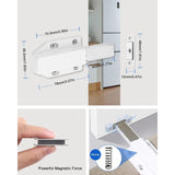 Darrahopens Home & Garden > DIY > Door Hardware Push To Open 2 Pieces Push Open Push Door Cupboard Magnet Closure For Cabinet Drawer System Magnetic Latch Lock Push