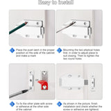 Darrahopens Home & Garden > DIY > Door Hardware Push To Open 2 Pieces Push Open Push Door Cupboard Magnet Closure For Cabinet Drawer System Magnetic Latch Lock Push