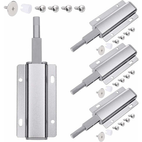 Darrahopens Home & Garden > DIY > Door Hardware Push To Open Magnet Cabinet Door, 4 pcs Magnetic Latch Push Open DAmper, Push To Open DAmper For Door, Drawer, Furniture