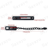 Darrahopens Home & Garden > DIY > Door Hardware Security Door Chain Narrow Door Limiter Spring Loaded Anti-Theft Door Lock With Screws For Home Internal Door,
