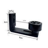 Darrahopens Home & Garden > DIY > Door Hardware Sliding Door Floor Guide, Adjustable Black Bottom Guide for Sliding Wooden Door