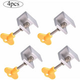 Darrahopens Home & Garden > DIY > Door Hardware Sliding Window Lock 4 Pieces Sliding Door Lock Adjustable Window Lock Adjustable Sliding Door Locks Aluminum Alloy