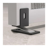 Darrahopens Home & Garden > DIY > Door Hardware Ultra-Thin Magnetic Door Stopper – Self-Adhesive, Anti-Collision, Windproof, One-Push Locking, Discreet Design for Glass Doors (Steel Gray)