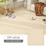 Darrahopens Home & Garden > DIY > Flooring 8 x Khaki & 8 x Off-White Durable & Soft Self-Adhesive Carpet Tiles(30x30cm) - Interlocking Non-Slip Square Floor Mat for Bedroom, Office & Living Room