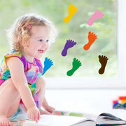 Darrahopens Home & Garden > DIY > Flooring 9 Pairs Footprint Stickers For Floor, Wall, Stairs To Guide Directions