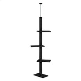 Darrahopens Home & Garden > DIY > Flooring CARLA HOME Floor to Ceiling Cat Tree Tower  with Adjustable Height 230-286cm for Indoor Cats (Black)