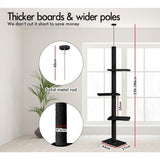 Darrahopens Home & Garden > DIY > Flooring CARLA HOME Floor to Ceiling Cat Tree Tower  with Adjustable Height 230-286cm for Indoor Cats (Black)
