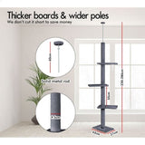 Darrahopens Home & Garden > DIY > Flooring CARLA HOME Floor to Ceiling Cat Tree Tower  with Adjustable Height 230-286cm for Indoor Cats (Grey)