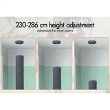 Darrahopens Home & Garden > DIY > Flooring CARLA HOME Floor to Ceiling Cat Tree Tower  with Adjustable Height 230-286cm for Indoor Cats (Grey)