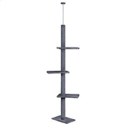 Darrahopens Home & Garden > DIY > Flooring CARLA HOME Floor to Ceiling Cat Tree Tower  with Adjustable Height 230-286cm for Indoor Cats (Grey)