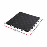 Darrahopens Home & Garden > DIY > Flooring Giantz Garage Floor Tiles Interlocking PP Flooring 25PCS 30x30cm Black In Australia - Darrahopens