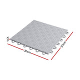 Darrahopens Home & Garden > DIY > Flooring Giantz Garage Floor Tiles Interlocking PP Flooring 25PCS 30x30cm Grey In Australia - Darrahopens