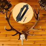 Darrahopens Home & Garden > DIY > Hardware Hooks 12-Piece Skull Wall Hook Set - Black Steel Hook for Decoration - Includes Mounting Kit