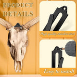 Darrahopens Home & Garden > DIY > Hardware Hooks 12-Piece Skull Wall Hook Set - Black Steel Hook for Decoration - Includes Mounting Kit
