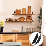 Darrahopens Home & Garden > DIY > Hardware Hooks 2 Pcs Heavy Duty Metal Shelf Brackets for DIY Shelves, 15 cm