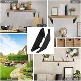 Darrahopens Home & Garden > DIY > Hardware Hooks 2 Pcs Heavy Duty Metal Shelf Brackets for DIY Shelves, 15 cm