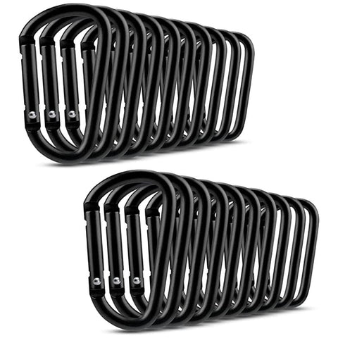 Darrahopens Home & Garden > DIY > Hardware Hooks 20 pcs Small Aluminum Carabiners D-ring Clips max