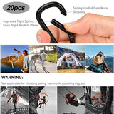 Darrahopens Home & Garden > DIY > Hardware Hooks 20 pcs Small Aluminum Carabiners D-ring Clips max
