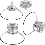 30 Pack Suction Cups with Knurled Nut, Transparent M4 Thread, Diameter 40 mm