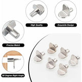 Darrahopens Home & Garden > DIY > Hardware Hooks 30 Pieces Shelf Support Pegs, 5Mm Shelf Pegs L-Shaped Bracket For Wood And Glass Cabinet Storage Furniture Cupboard