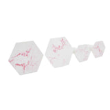 Darrahopens Home & Garden > DIY > Hardware Hooks 4Pcs Marble Pattern Wall Mounted Hook Hex Shaped Modern Decorative Hook for Bedroom Door Home In Australia - Darrahopens