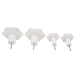 Darrahopens Home & Garden > DIY > Hardware Hooks 4Pcs Marble Pattern Wall Mounted Hook Hex Shaped Modern Decorative Hook for Bedroom Door Home In Australia - Darrahopens