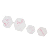 Darrahopens Home & Garden > DIY > Hardware Hooks 4Pcs Marble Pattern Wall Mounted Hook Hex Shaped Modern Decorative Hook for Bedroom Door Home In Australia - Darrahopens