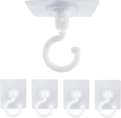 Darrahopens Home & Garden > DIY > Hardware Hooks 5-pack self-adhesive hooks - Extra strong adhesive hooks - Transparent wall hooks - Self-adhesive - No drilling required - Suitable for bathroom, kitchen, office, bedroom