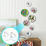 Darrahopens Home & Garden > DIY > Hardware Hooks 50-Pack Self-Adhesive Invisible Hangers 1 Inch - Compatible with Plates Pictures Wall Decor Art