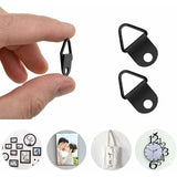 Darrahopens Home & Garden > DIY > Hardware Hooks 50 pcs Picture Hooks Picture Frame Hanger No Drilling Metal D Rings Frame Mounting For Picture Frame Mirror Fixing Wall