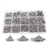 Darrahopens Home & Garden > DIY > Hardware Hooks 500x M3/M4/M5 Stainless Steel Hex Socket Button Head Bolts Screws Nuts Kit