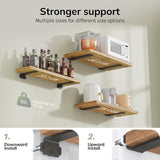 Darrahopens Home & Garden > DIY > Hardware Hooks 6-pack 10cm Floating Shelf Brackets, Heavy Duty Shelf Brackets for Shelves, Black Painted Metal Wall Mounted Shelf Brackets, 75kg Load Capacity