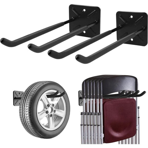 Darrahopens Home & Garden > DIY > Hardware Hooks Garage Hooks, Wall Mounted Coat Rack, Shed Organizer, Heavy Duty Tool Organizer, Garage Storage Utility Hooks For (2