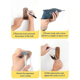 Darrahopens Home & Garden > DIY > Hardware Hooks Guitar Wall Hanger Bent Wood Guitar Holder Wall Mount Compatible with Acoustic Guitars