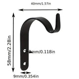 Darrahopens Home & Garden > DIY > Hardware Hooks Hanging hooks - Set of 4 - Wall mounting - Suitable for bird feeders - Black - Suitable for indoor and outdoor use