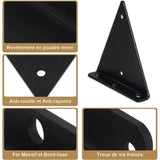 Darrahopens Home & Garden > DIY > Hardware Hooks Package Triangle Shelf Brackets, 14cm Iron Floating Shelf Brackets, Metal Wall Mounted Shelf Brackets for DIY Open Shelf Ikodm