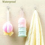 Darrahopens Home & Garden > DIY > Hardware Hooks Self-adhesive hooks - transparent - waterproof - self-adhesive wall hooks - suitable for keys - bathroom, shower, outdoor, kitchen, door - practical pack of 24