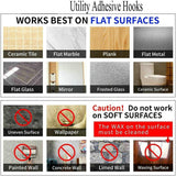 Darrahopens Home & Garden > DIY > Hardware Hooks Self-adhesive hooks - transparent - waterproof - self-adhesive wall hooks - suitable for keys - bathroom, shower, outdoor, kitchen, door - practical pack of 24