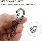 Darrahopens Home & Garden > DIY > Hardware Hooks Set of 4 Carabiner Keychains - Small Metal Carabiners - Detachable - Suitable for Car Keys - Carabiner Keychains for Backpacking, Camping and Travel - Keychain Hook