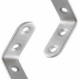 Darrahopens Home & Garden > DIY > Hardware Hooks Stainless Steel Corner Brackets 40x40mm 13pcs Furniture Repair Silver Compatible with Furniture Brands