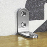 Darrahopens Home & Garden > DIY > Hardware Hooks Stainless Steel Corner Brackets 40x40mm 13pcs Furniture Repair Silver Compatible with Furniture Brands
