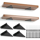 Darrahopens Home & Garden > DIY > Hardware Hooks Triangle Shelf Brackets 14cm, Iron Floating Shelf Brackets Wall Mounted, Metal DIY Open Shelf Brackets